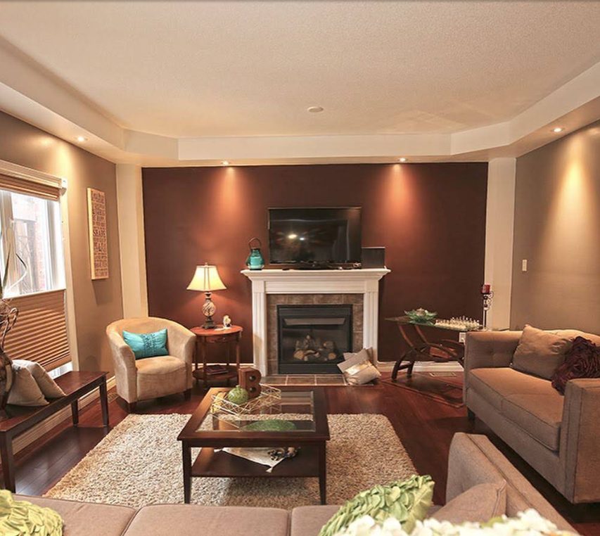 Warm, layered interior styling